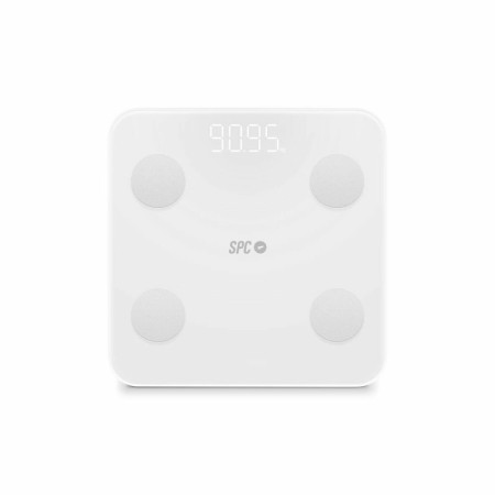 Bilancia Digitale da Bagno SPC ATENEA FIT 3 Bianco Vetro Temperato 180 kg 50 x 50 x 28 cm