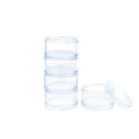 Bicchiere per mix Eurostil PLASTICO TUBO Trasparente (5 uds)