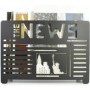 Portariviste Etterr The news Nero 35 x 25 x 10 cm