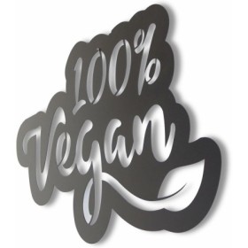 Decorazione da Parete Keluly Vegan 100 % Nero Acciaio al carbonio 43 x 31 x 1,5 cm